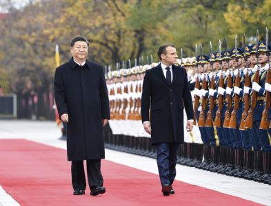 习近平同法国总统马克龙会谈